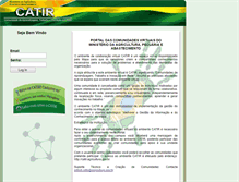 Tablet Screenshot of catir.agricultura.gov.br